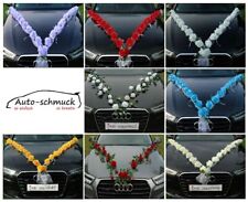 ROSEN GIRLANDE Autoschmuck Braut Paar Rose Deko Dekoration hochzeit autoschmuck