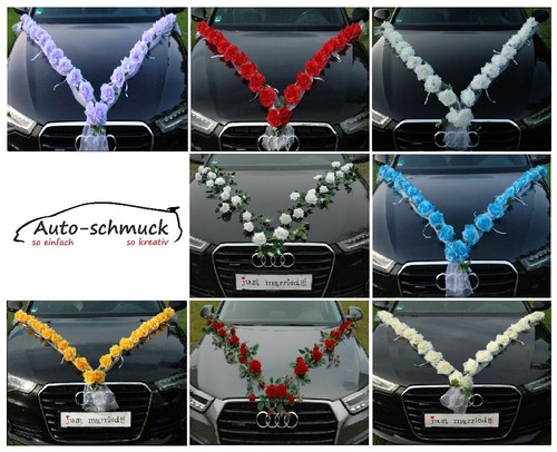 Rosen girlande autoschmuck - rosen,