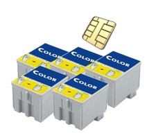 5 Druckerpatronen color kompatibel für Epson Stylus Color 740 (kein original  