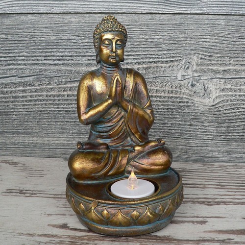 Buddha sockel teelichthalter - buddha,
