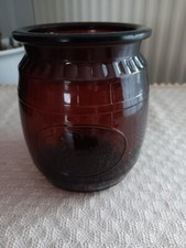 DDR Rumtopf aus braunem Glas
