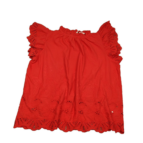 Woman hellrote broderie - tu,