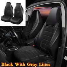 2 Sitzbezüge Schonbezüge Rückenlehne Stoff+Leder passend für Smart 450 451 452