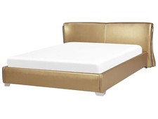 Modernes Bett Echtleder 180 x
