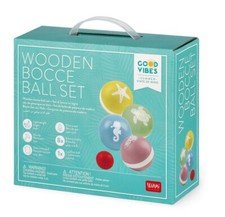 BOCCIA SPIELSET BOULE SET AUS HOLZ VON LEGAMI