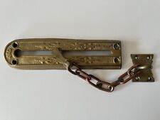 Antik Alt Viktorianisch Messing Heavy Duty Haustür Sicherheitskette Nachtfalle SC201