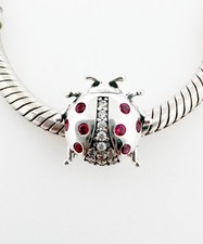 Marienkäfer Charm Bead rosa