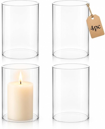 4er set glaszylinder - set,
