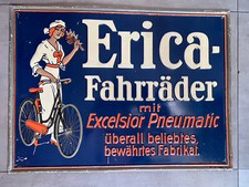 Altes Blechschild „ERICA