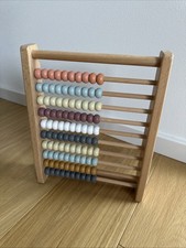 Abakus Rechenschieber Holz 100 Perlen Rechenhilfe - Gebraucht - TOP Zustand