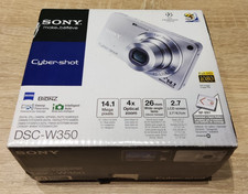 Sony Cyber-Shot DSC-W350 14.1MP Digitalkamera schwarz mit 4Gb Karte In OVP
