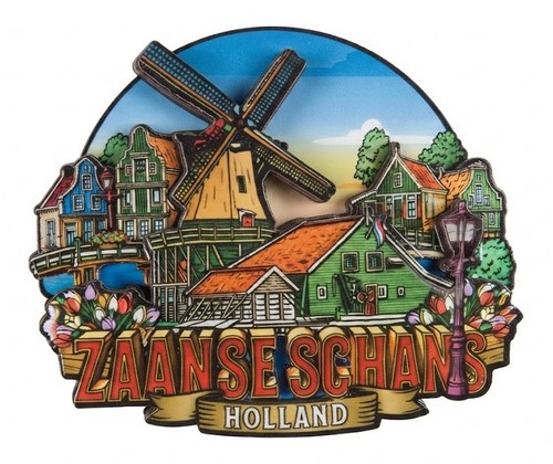 Zaanse schans holland magnet - zaanse,