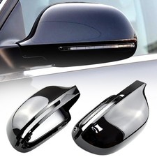 Links+Rechts Spiegelkappen Gehäuse Schwarz Für Audi A4 B8 S4 RS4 A3 8P A5 8T DE