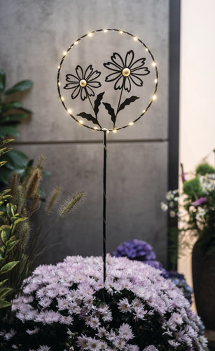 Led gartenstecker blumen - led,