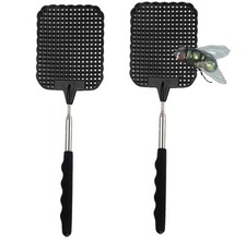 2x XXL Fliegenklatsche Set - ausziehbar - Teleskop Klatsche Insektenfänger