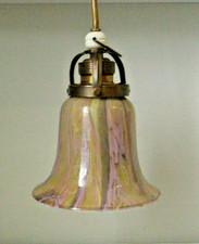 Alte Antike  Deckenlampe Glas/