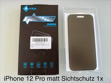 Sichtschutz iPhone 12 Pro Schutzfolie Glasfolie Schutzglas 1x 9H Panzerfolie