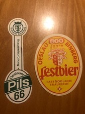 2 Bier Etiketten- Pils 66 -
