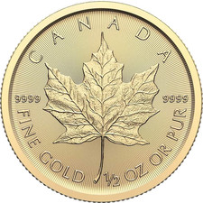 Maple Leaf 1/2 Unze Goldmünze