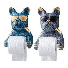 Toilettenpapierhalter Hundefigur Papierhandtuchhalter für Badezimmerdekoration