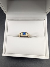 Ring aus 333 Gold mit Saphir -