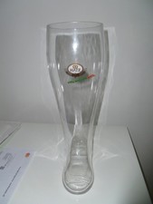 2L alter Bierstiefel Bierglas Brauereistiefel Hatz Bier Rastatt Baden Sammlergla