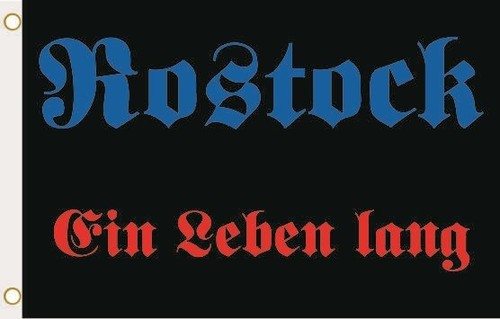 Fahne flagge rostock ein leben - flagge,