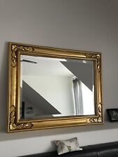 Spiegel Mit Goldrahmen, Maße 84x65 Cm