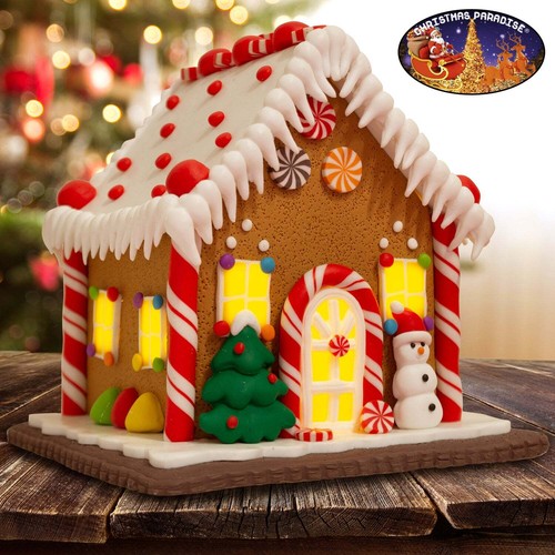 Led lebkuchenhaus 14cm - lebkuchenhaus,