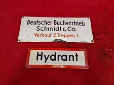 Hinweisschilder Reklame Hydrant Emaileschilder Emaile