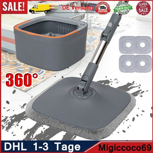 Wischmopp set mit eimer - , mop
