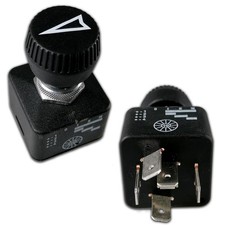 Drehschalter 4 Positionen 12V 23A Pfeil Symbol Schalter 5 polig IP53 Universal