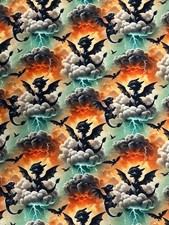 Softshell Jackenstoff Drache