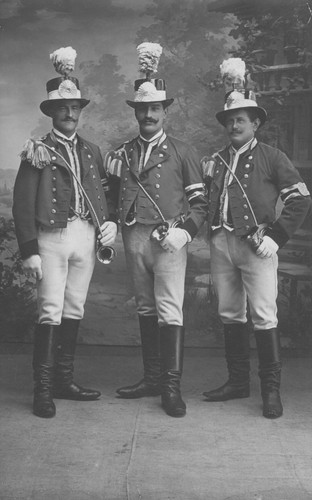 Wk1 foto soldaten postschutz - soldaten,