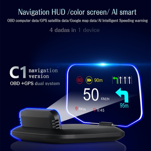 Universal auto gps obd2 hud - auto,