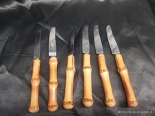 *6 seltene kleine Pfeilring Messer Holz (Obst/Frühstück etc.)*L: 14 cm*Solingen*