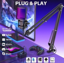 Zealsound USB RGB Gaming Mikrofon Kit für PC, PS4, PS5