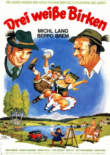 Drei weiße birken original - birken,