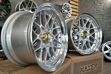 4 x 18 Inch 5x120/5x112 9J/10J HX025 Stil Glänzend Silber Räder : Für BMW E60