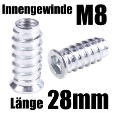 M8-28mm / Einschraubmuffen