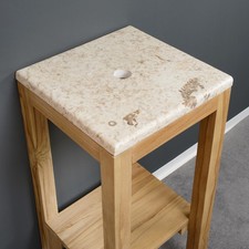 Waschtischplatte SMINI Marmor 40x40cm cremeNaturstein-Platte wohnfreuden