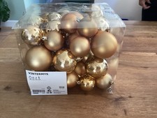 IKEA Christbaumkugeln VINTERMYS 50 Stück 2 verschiedene Größen Kunststoff