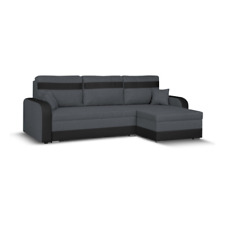 Ecksofa CONDI mit Schlaffunktion Bettkasten L-Form Eckcouch + Hocker Gratis