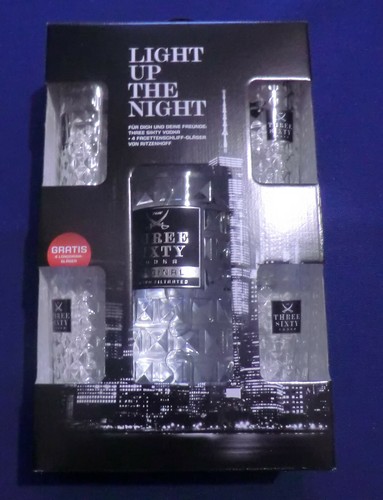 Three sixty vodka - 26€/l,