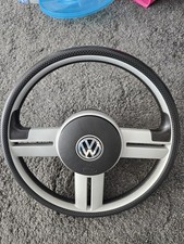 Lenkrad Sportlenkrad VW Lupo 6X 1.2 TDI 3L schwarz chrom 6E0419091A