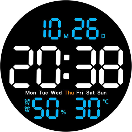Digitale wanduhr mit datum - mit,