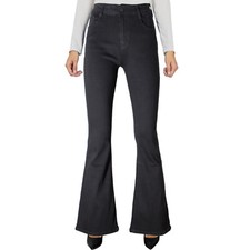 Damen Jeans schwarz Bein High