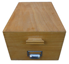 Alter Karteikasten Register Box Untensilo A5 Loft Industrie Stil 50er 60er 