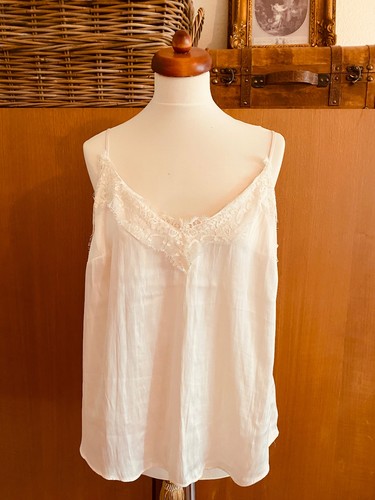 Sommer satin top bluse - top,