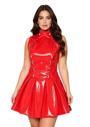 Damen wetlook lack leder - de,